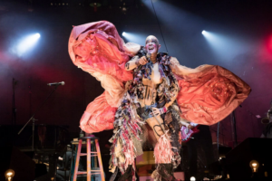 Taylor Mac performing in his “24-Decade History of Popular Music” at St. Ann’s Warehouse in 2016